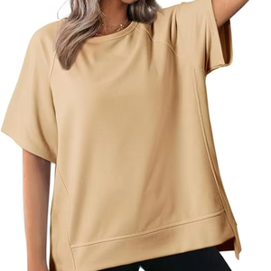 Oversized Printed T Shirts for Women Crewneck Full Sleeve Casual Autumn/<b>Winter</b> <b>Tops</b> Lightweight Loose - Product Image 4