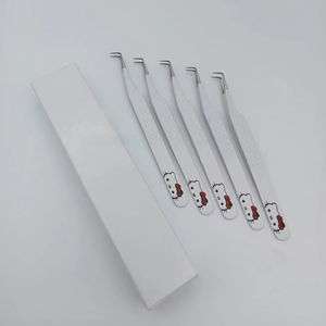 Pinzas de Precisión Sevmek Quirúrgicas de Acero Inoxidable con Punta de Fibra, Duraderas, 10 mm, 90 Grados, para Pestañas - Product Image 5