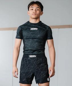 เสื้อรัดรูปคอตั้งพิมพ์ลายดิจิทัลแบบแห้งเร็วสำหรับผู้ใหญ่2025ผู้ชาย - Product Image 6