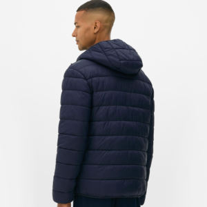 Veste matelassée en duvet de haute qualité pour hommes, streetwear au design personnalisé avec fermeture à glissière épaisse et tendance, grande taille et chaleur - Product Image 3