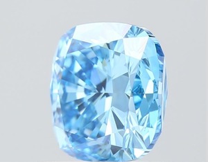 1.00 Carat Fancy Vivid Blue VS1 Square <b>Cushion</b> Cut Lab Grown Diamond IGI Certified CVD Loose Stone for <b>Statement</b> Jewelry - Product Image 5