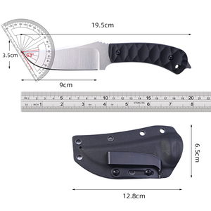 Mejor calidad personalizado OEM fábrica al por mayor hoja de acero caza Camping supervivencia autodefensa cuchillo de bolsillo mango fijo - Product Image 6