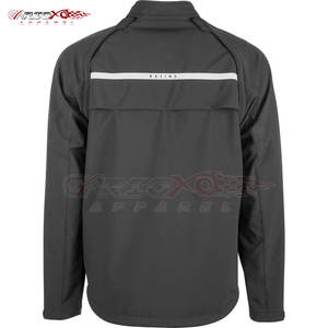 Veste Softshell de moto pour hommes d'aventure avec capuche coupe-vent et renfort au coude Veste Softshell de moto légère pour hommes - Product Image 2