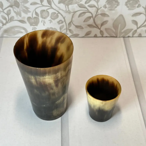 Copa de cuerno para beber de vaca vikinga de ágata de supertendencia, tazas de vaso de chupito de Búfalo, tazas de cuerno de buey de Búfalo, artesanías de media luna - Product Image 5