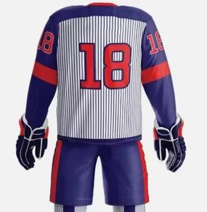 เครื่องแบบฮ็อกกี้น้ำแข็งระบายอากาศสำหรับผู้ใหญ่เครื่องแบบฮ็อกกี้น้ำแข็งขนาดกำหนดได้ตามต้องการดีไซน์ล่าสุด - Product Image 4