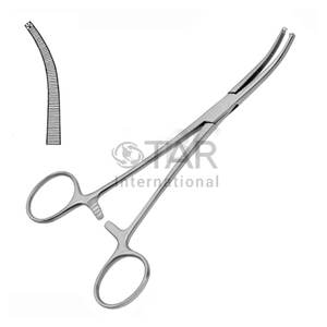 Fórceps de arteria OCHSNER KOCHER, pinza quirúrgica curvada de 18,0 cm, fórceps de arteria curvada de acero inoxidable, instrumentos médicos vasculares - Product Image 1