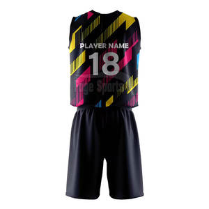 ชุดยูนิฟอร์มวอลเลย์บอลผู้ชายคุณภาพดีที่สุด ผลิตจากโพลีเอสเตอร์ 100% ระบายอากาศได้ดี แห้งเร็ว รับสั่งทำสีและโลโก้ - Product Image 2