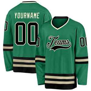 Personalizado jugador del equipo colorido ropa deportiva bordado Logo manga larga Hockey Jersey sublimación equipo uniforme para hombres - Product Image 4