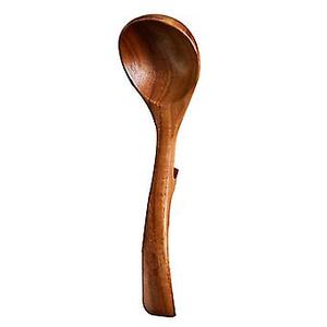 Cuillère en bois faite à la main en bois naturel durable pour la cuisine, le mélange sert un usage quotidien et les fêtes dans la cuisine à domicile - Product Image 5