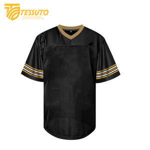 Vêtements de sport imprimés partout Chemises de football classiques vintage Maillot de football personnalisé T-shirt de football à col en V pour hommes - Product Image 1