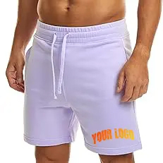 Short de survêtement décontracté à taille élastique tricoté en polyester/nylon de haute qualité pour hommes conception personnalisée avec votre propre logo prix de gros - Product Image 6