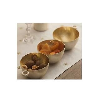 Look personnalisé pot de crémier en métal de style arabe du golfe bol de date en argent pour le mariage hôtel dessus de table fruits secs servant bol de date - Product Image 3