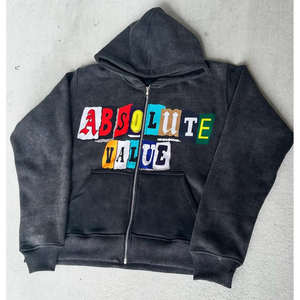 2025 New Arrival Breathable Customized Screen Printing And Acid Wash Cotton <b>Fleece</b> <b>Top</b> Quality <b>Men</b> Streetwear Hoodies 500 GSM - Product Image 1