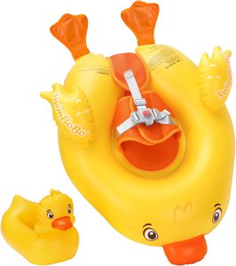 Bouée gonflable pour bébé, modèle sans manches, avec soutien abdominal doux, pour nourrissons et tout-petits, motif animal mignon, très populaire - Product Image 1