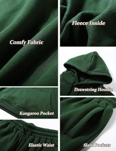 Pantalon de survêtement évasé personnalisé pour hommes, survêtement, sweat à capuche brodé en détresse, imprimé d'hiver appliqué - Product Image 4