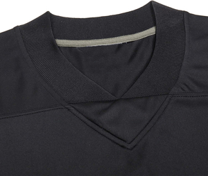 Camisetas de fútbol americano de ajuste personalizado de alta calidad, bordado por sublimación OEM, uniforme escolar de manga corta deportivo de malla duradera - Product Image 3