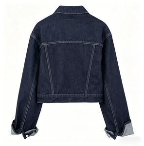 เสื้อแจ็คเก็ตซาฟารีมีฮู้ดสำหรับผู้หญิง ทรงโอเวอร์ไซส์ ผ้าเดนิม กันลม กันน้ำ ติดกระดุมเม็ดเดียว เหมาะสำหรับใส่กับกางเกงยีนส์ สำหรับฤดูใบไม้ร่วง - Product Image 2