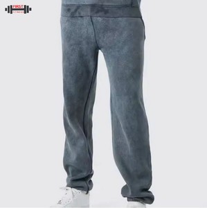 2025 Wholesale Winter Men's Acid Wash <b>Tracksuit</b> Custom Logo OEM Service 100% Cotton Windproof Heavyweight - Product Image 4