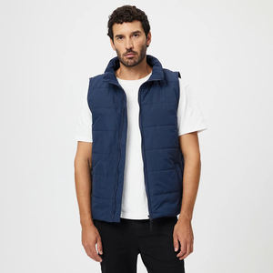 High Quality Custom Logo Eco-Friendly Casual Winter Puffer <b>Vest</b> for Men Women Lightweight Wind Breaker Outerwear Multi-Pocket - Product Image 1