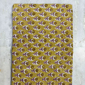 ผ้าฝ้ายบล็อกมือพิมพ์ลายผ้าฝ้าย100% มรดก Jaipur แบบดั้งเดิมเป็นมิตรต่อสิ่งแวดล้อมระบายอากาศได้ - Product Image 1