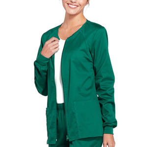 Veste d'uniforme d'hôpital à fermeture éclair à col côtelé professionnel unisexe avec logo personnalisé Nouveaux joggeurs médicaux Scrubs Doctor High Printed - Product Image 6