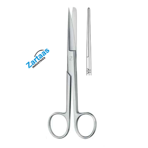 กรรไกรผ่าตัดตรงคม/ทื่อ13ซม. ทำจากสเตนเลสสตีลใช้ในการผ่าตัดมาตรฐาน - Product Image 6
