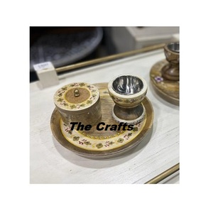 Quemador de Oud Mubkhar de Madera y Caligrafía, Mabkhara de la Más Alta Calidad con Bandeja y Caja Acrílica al por Mayor - Product Image 3