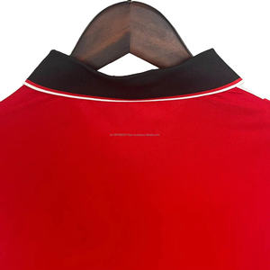 Personaliza tu Uniforme de Fútbol de Manga Corta con Cuello en V, Antibacterial, de Secado Rápido y Transpirable, 100% Poliéster, Alta Calidad, Venta al Por Mayor 24-25 - Product Image 5