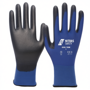 Gants de protection NITRAS Taille 10 Bleu/Noir EN 388 PPE Catégorie II Équipement de protection pour le jardin Pack Taille 12 - Product Image 3