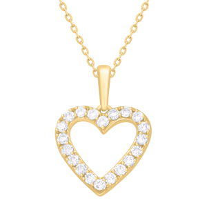 Venta caliente Rikhava Real Diamonds Pendant Heart Charm Jewelry para bodas y compromisos Colgantes y dijes de moda - Product Image 1