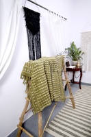 Couverture à motif tissé imprimé en coton réversible Boho fait à la main pour l'été et l'hiver pour la décoration intérieure canapé-lit housses de voyage