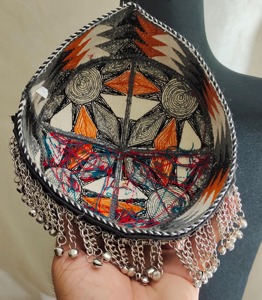 Afghan Unisex Cultural Traditional Cap Handmade Ethnic Pashtun Embroidered Vintage Flower Fabric Eco-Friendly Durable Headwear - Product Image 4