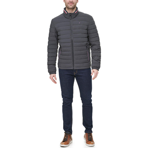 OEM Manufacturers Custom Logo Unisex Puffer <b>Jacket</b> <b>Mens</b> Bubble Bomber <b>Jacket</b> Reversible Windproof <b>Canvas</b> Casual Puffer <b>Jacket</b> - Product Image 4