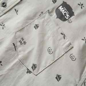 Camiseta estampada de punto con logotipo personalizado de alta calidad OEM, camisas de trabajo informales de algodón estilo manga corta 100% para hombre - Product Image 3
