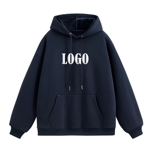 Felpe Casual Streetwear con cappuccio per <span class=keywords><strong>uomo</strong></span> <span class=keywords><strong>donna</strong></span> in morbido cotone alla moda Design solido lavorato a maglia per eleganti look invernali rilassati - Product Image 5