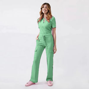 Nouveaux gommages uniforme Multi manches courtes hauts pantalons hôpital ensemble femmes hommes animalerie médecin gommage chirurgie médicale gommage - Product Image 4