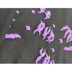 Sweat-shirts à capuche personnalisés en 3D imprimés en relief, vente en gros, poids lourd, GSM, lavés à l'acide, sweat-shirts à capuche OEM, usine, unisexe, délavés - Product Image 6