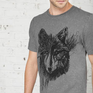 Camiseta de lavado ácido para hombre de aspecto elegante de calidad superior sólida Camiseta de lavado ácido para hombre de aspecto superventas de alta calidad - Product Image 2