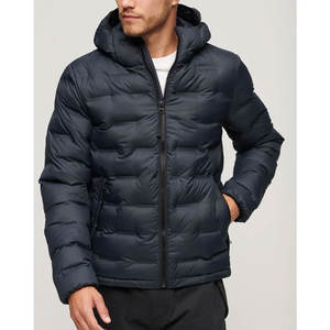 Chaqueta de Invierno Personalizada para Hombre 2025, Gruesa, Impermeable, Transpirable, con Cierre de Cremallera, Talla Grande, Cuello Alto - Product Image 5