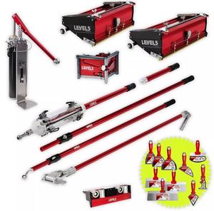 Kit d'outils de finition pour cloisons sèches en métal de qualité supérieure avec spatule et lames flexibles pour l'application de mastic sur les joints muraux - Product Image 5