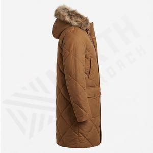 Solid Hooded <b>Men's</b> Formal Cotton Fleece Parkas High Quality Warm Streetwear Winter Windproof Thermal Snow Outwear - Product Image 3