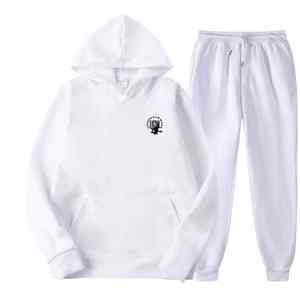 ชุดวอร์มผู้หญิงแบบมีฮู้ดสองชิ้น ผ้าฟลีซเทคคุณภาพสูง 100% ผ้าฝ้าย รุ่นเรียบง่าย ใส่ได้ทุกวัน เป็นมิตรกับสิ่งแวดล้อม สำหรับฤดูหนาวปี 2026 - Product Image 2