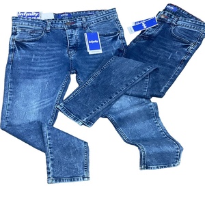 Jeans rasgados y rasgados de moda con costuras personalizadas y diseño a precio de fábrica pantalones vaqueros para hombre - Product Image 1