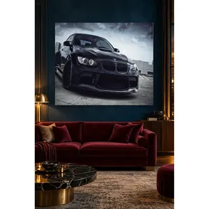 Impression sur toile Fida Black BMW M3 Under Cloudy Sky - Product Image 5