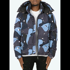 Wholesale <b>Mens</b> Customize Winter <b>Camo</b> Puffer <b>Jackets</b> With Adjustable Hood Winter Custom Heated Coats and Warm Bomber <b>Jacket</b> - Product Image 1
