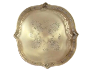 Plateau de Dessert et de Bonbons en Métal Émail Dernier Design de Table Décoratif Luxe Élégant Plateau de Service au Chocolat en Inde - Product Image 5