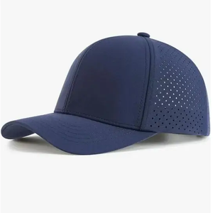 Lot de 100 casquettes de golf sportives découpées au laser à 7 panneaux, personnalisables, avec cordon, imperméables, en tissu, ajustables, unisexes, à visière plate, vente en gros - Product Image 4