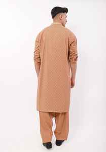 Descubre el encantador vestido indio de estilo pakistaní Salwar Kameez de diseñador bordado para hombres que refleja tu gusto único - Product Image 2