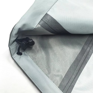 Veste coupe-vent en polyester personnalisée de haute qualité pour hommes coupe-vent extérieur avec fermeture éclair imperméable en nylon coupe-vent veste de pluie - Product Image 6