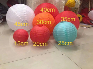 Manufacturers Wholesale Red <b>Paper</b> Lantern Spring Festival Folding <b>Hand</b>-<b>made</b> Circular <b>Paper</b> Lanterns for Wedding Decoration - Product Image 4